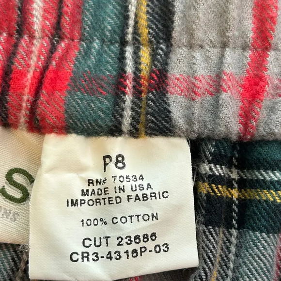 Orvis women's plaid flannel pleated midi skirt size 8P - Picture 9 of 12